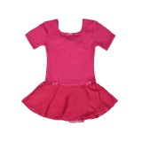 GO DANCE GIRLS SHORT SLEEVE LEOTARD W SKIRT Φούξια Εικόνα 