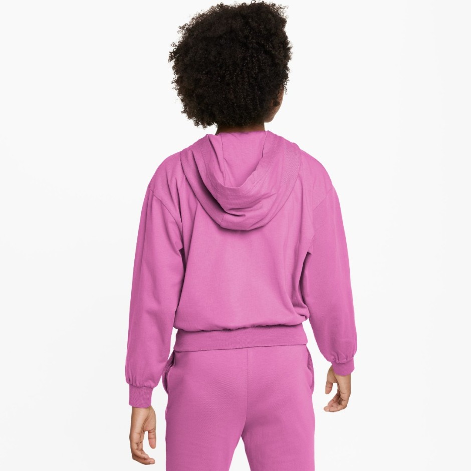 Nike Sportswear Φούξια - Παιδική Ζακέτα Με Κουκούλα