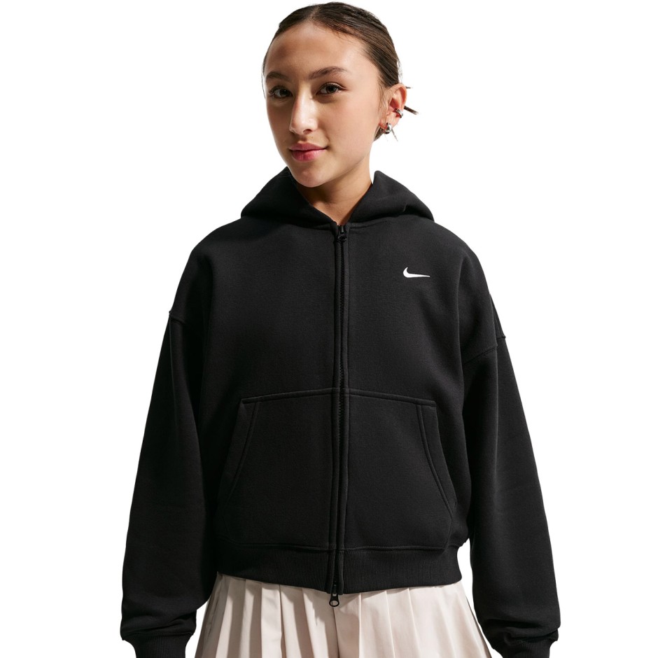 Παιδική Ζακέτα Μαύρη - Nike Sportswear Studio Fleece
