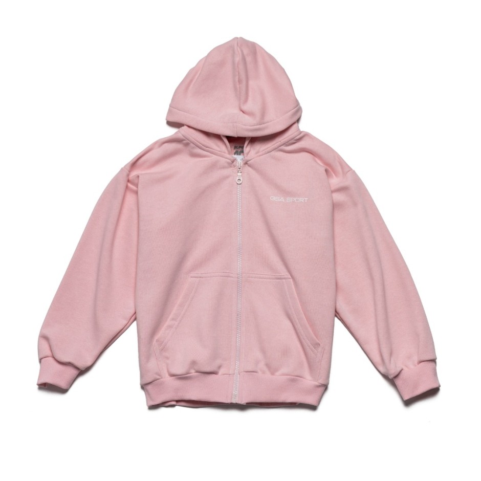 GSA SPORT HOODIE JACKET (BRUSHED) 28-3408-LIGHT PINK Pink