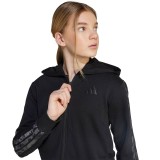 Παιδική Ζακέτα Μαύρη - adidas Sportswear Essentials 3-Stripes Animal French Terry Εικόνα 2