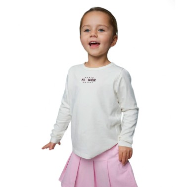 Παιδική Μακρυμάνικη Μπλούζα Λευκή - Name It Nmfoslina