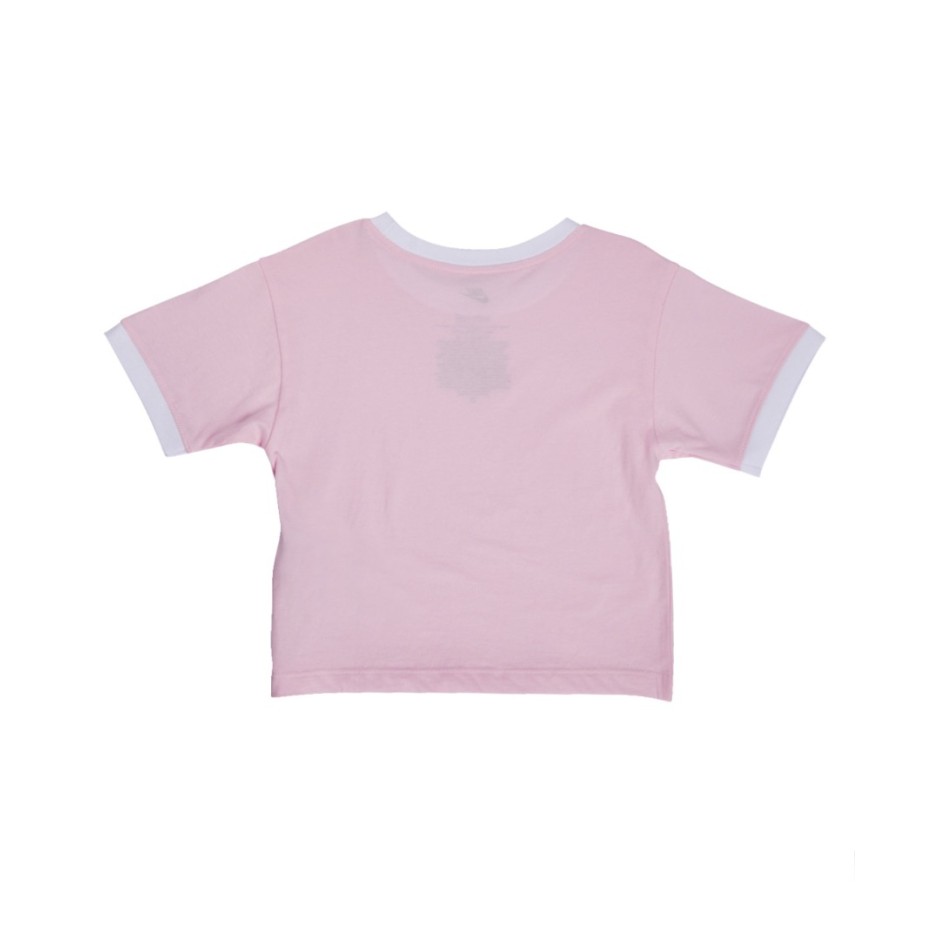 NIKE SWOOSH RINGER TEE Ροζ