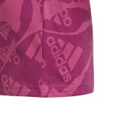 Παιδική Κοντομάνικη Μπλούζα Φούξια - adidas Sportswear Essentials Camo Logo
