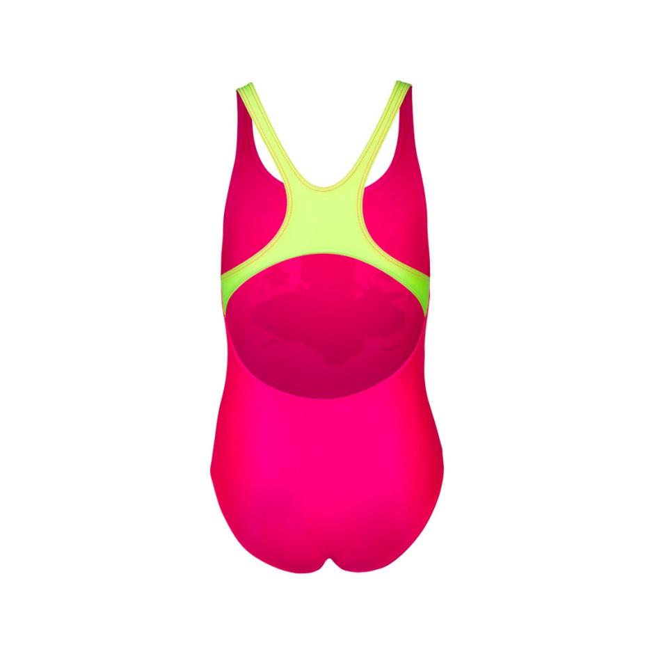 ARENA KIDS GIRL'S GAME SWIMSUIT SWIM PRO BACK 007233-980 Fuchsia