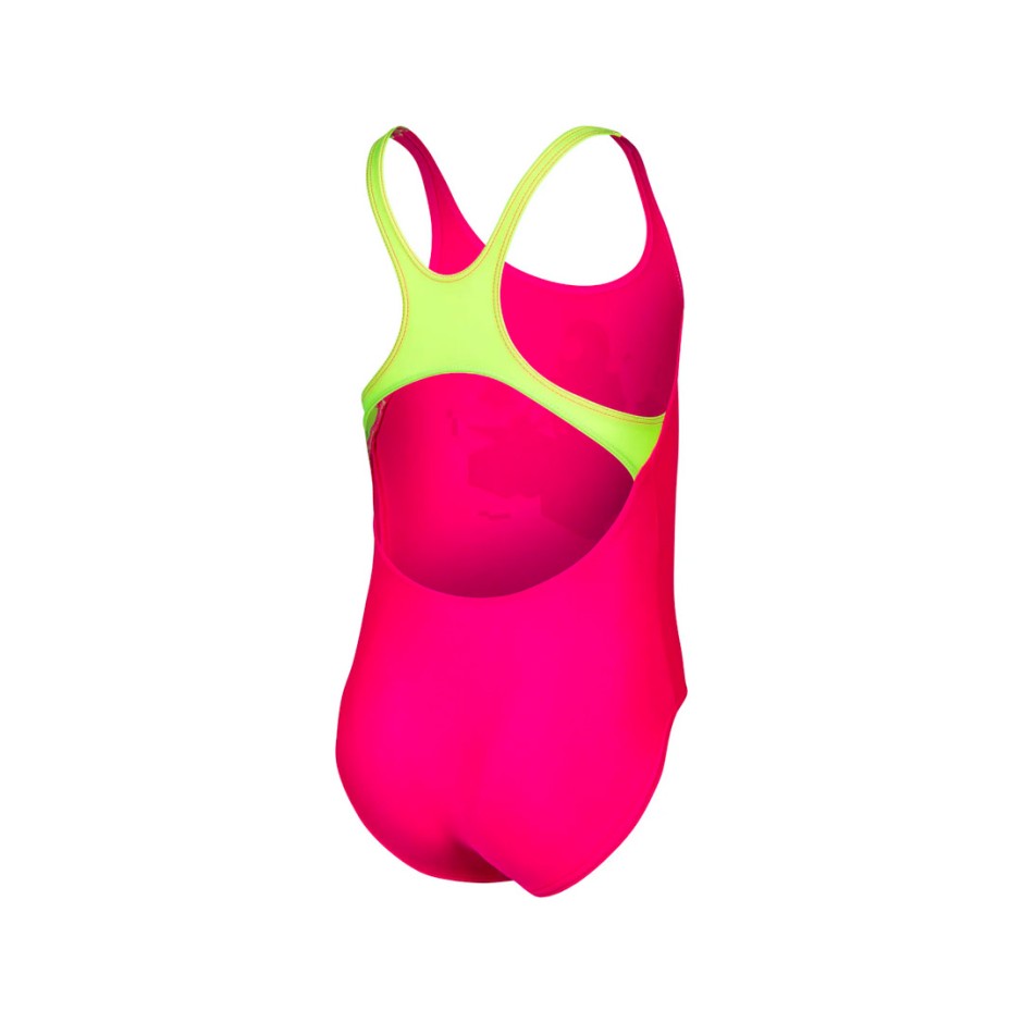 ARENA KIDS GIRL'S GAME SWIMSUIT SWIM PRO BACK 007233-980 Fuchsia
