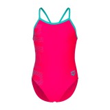 ARENA LOGO KIDS GIRL ONE PIECE 003605-980 Fuchsia Image 2