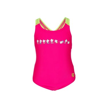 ARENA KIDS GIRL’S ARENA FRIENDS SWIMSUIT SWIM PRO BACK 005160-960 Fuchsia