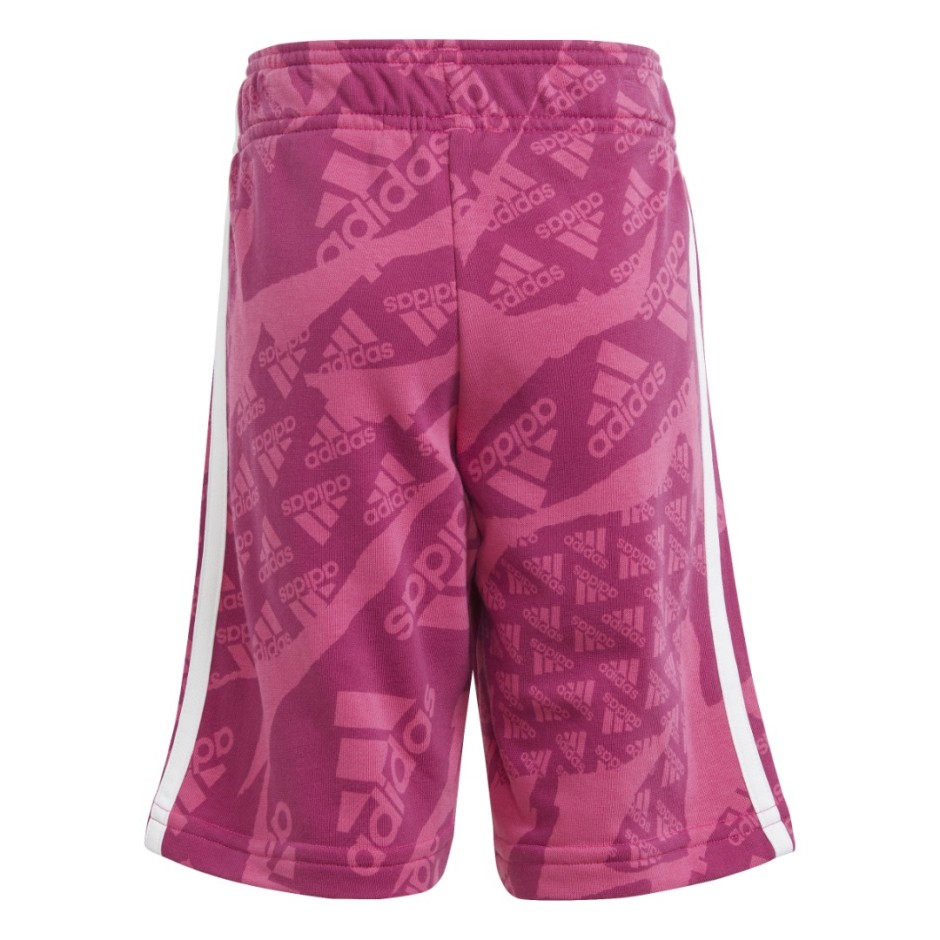 Παιδική Βερμούδα Φούξια - adidas Sportswear French Terry Camo Logo