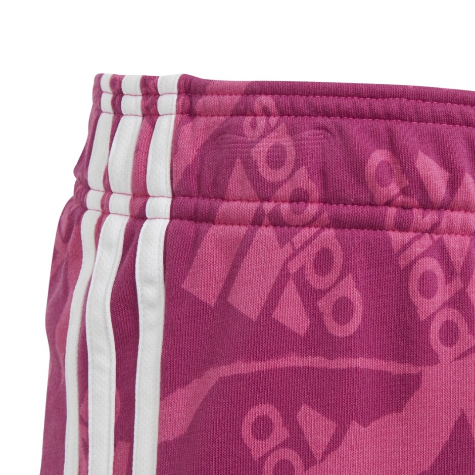 Παιδική Βερμούδα Φούξια - adidas Sportswear French Terry Camo Logo