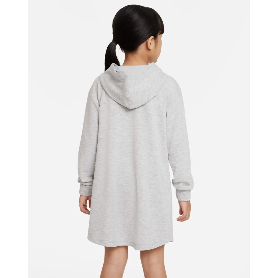 Παιδικό Φόρεμα NIKE DREAM CHASER HOODED FT DRESS Γκρί 36J905-GAK 