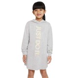 NIKE DREAM CHASER HOODED FT DRESS 36J905-GAK Grey Image 