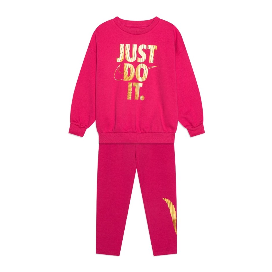 NIKE SHINE CREW & LEGGING SET 36L433-A0I Fuchsia