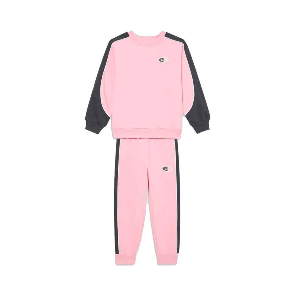 Παιδικό Σετ Φόρμας Ροζ - Nike Sportswear Fleece