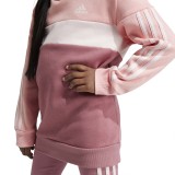Παιδικό Σετ Ροζ - adidas Sportswear Tiberio 3-Stripes Colorblock Fleece Εικόνα 2