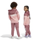 Παιδικό Σετ Ροζ - adidas Sportswear Tiberio 3-Stripes Colorblock Fleece Εικόνα 5
