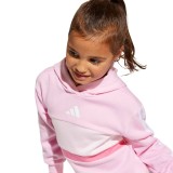 Παιδικό Σετ Ροζ - adidas Sportswear Tiberio 3-Stripes Colorblock Fleece Εικόνα 2