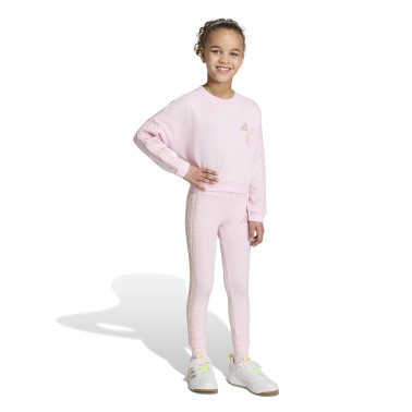 Παιδικό Σετ Ροζ - adidas Sportswear Animal Leggings