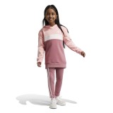Παιδικό Σετ Ροζ - adidas Sportswear Tiberio 3-Stripes Colorblock Fleece Εικόνα 