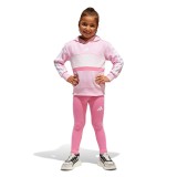 Παιδικό Σετ Ροζ - adidas Sportswear Tiberio 3-Stripes Colorblock Fleece Εικόνα 