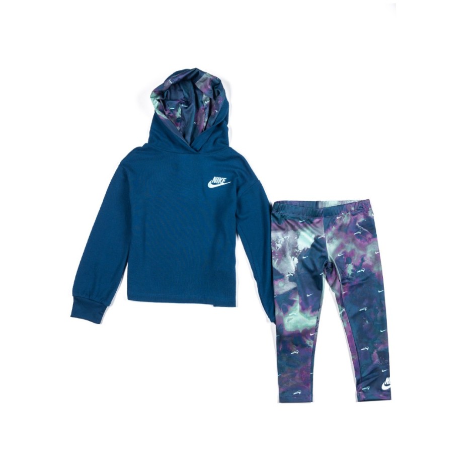 NIKE PULLOVER HOODY LEGGING SET Πολύχρωμο