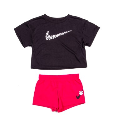 NIKE SPORT DAISY MESH SHORT SET 36J099-A4Y Πολύχρωμο