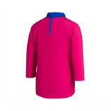SPEEDO GIRLS DIGITAL LONG SLEEVE RASH TOP 8-00374516874 Fuchsia Image 0