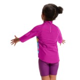 SPEEDO GIRLS DIGITAL LONG SLEEVE RASH TOP 13501-15151B Colorful Image 3