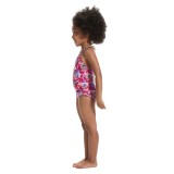 SPEEDO GIRLS  LTS PRINTED FRILL THINSTRAP 003146-14807B Pink Image 1
