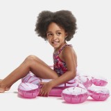 SPEEDO GIRLS  LTS PRINTED FRILL THINSTRAP 003146-14807B Pink Image 4