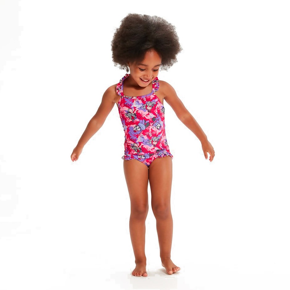 Βρεφικό Μαγιό Ολόσωμο Πολύχρωμο - Speedo Learn To Swim Printed Frill