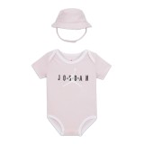 JORDAN HBR BUCKET HAT & BODYSUIT 2PC SET NJ0576-A9Y Pink Image 