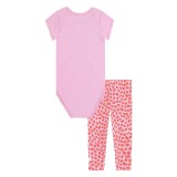 NIKE FLORAL BODYSUIT LEGGING SET 06L826-AAH Pink Image 0