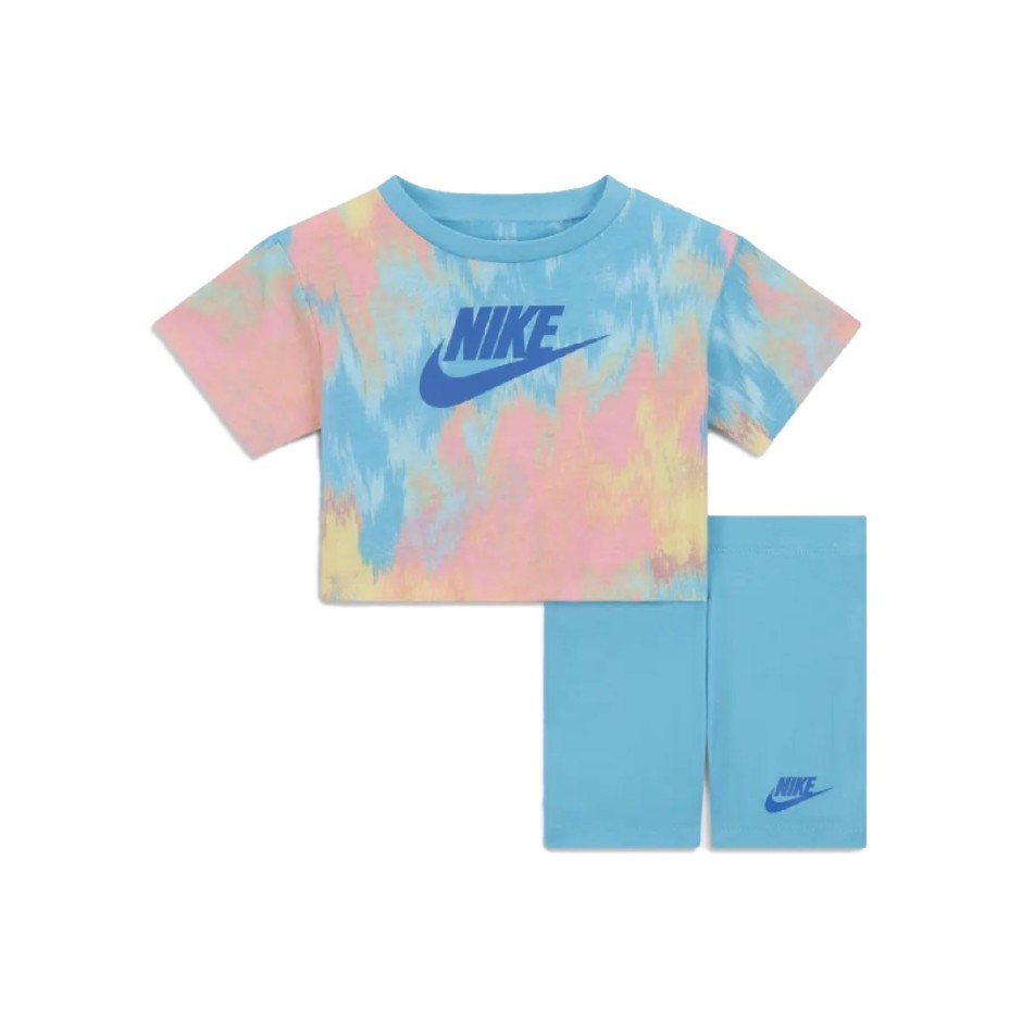 NIKE BOXY TEE & BIKE SHORT SET 16K457-F85 Colorful