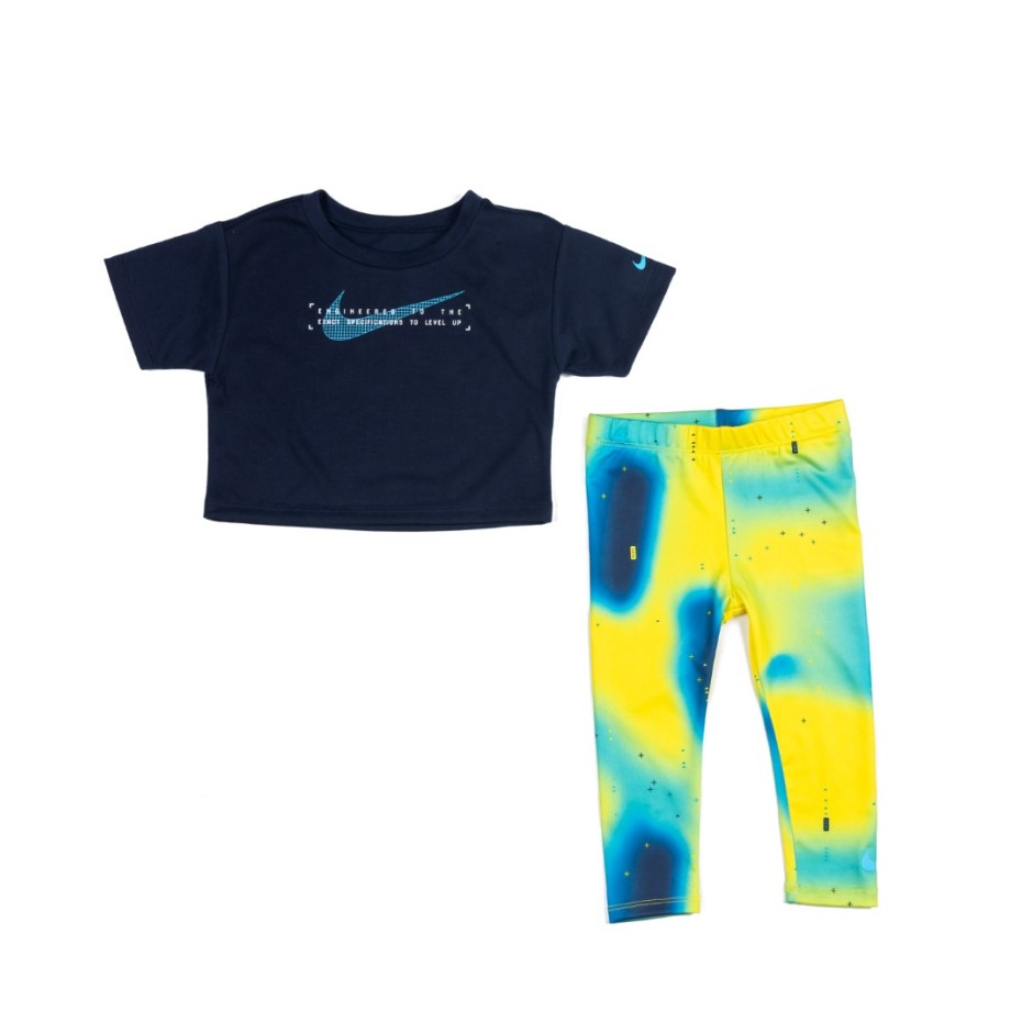 NIKE BOXY TEE & LEGGING SET 16K412-Y2N Colorful