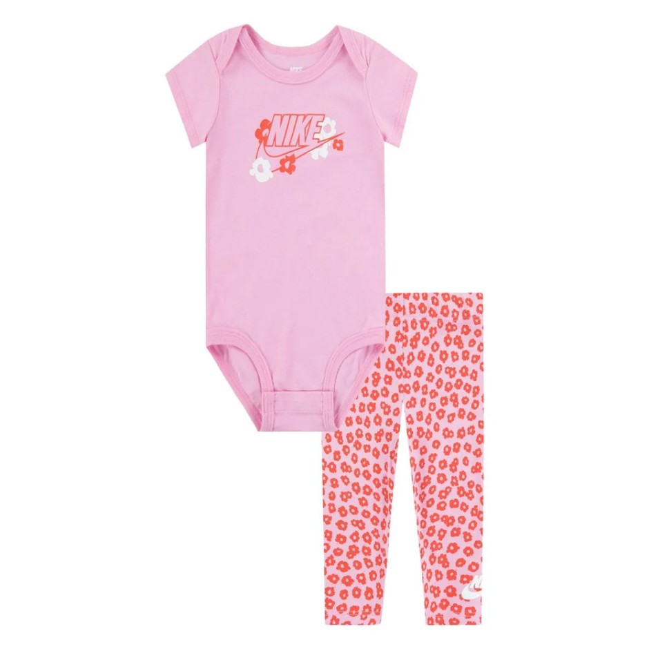 NIKE FLORAL BODYSUIT LEGGING SET 06L826-AAH Pink