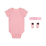 JORDAN GIRLS MONOGRAM 3PC SET NJ0717-AF4 Pink Image 