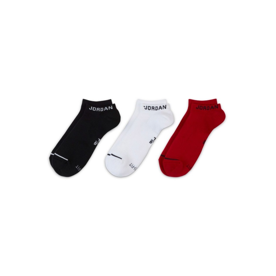 JORDAN JUMPMAN NO-SHOW 3PP SX5546-011 ΠΟΛΥΧΡΩΜΟ