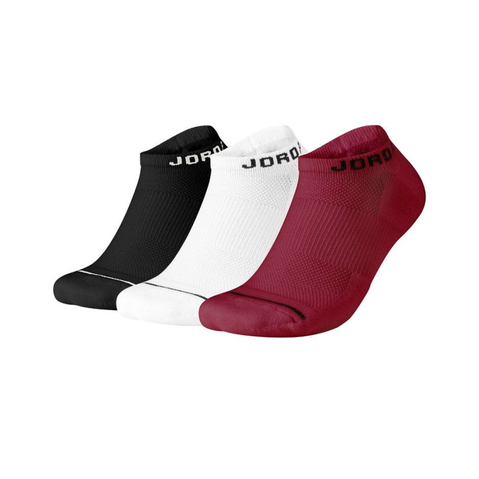 JORDAN JUMPMAN NO-SHOW 3PP SX5546-011 ΠΟΛΥΧΡΩΜΟ