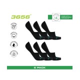 GSA ORGANIC PLUS MENS ULTRALIGHT PERFORMANCE NO SHOW 6PACK 8119104-BLACK Black Image 2