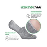 GSA ORGANICPLUS MENS ULTRALIGHT PERFORMANCE NO SHOW 6PACK 8119104-WHITE-GRAY-BLACK Colorful Image 2