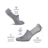 GSA ORGANICPLUS MENS ULTRALIGHT PERFORMANCE NO SHOW 6PACK 8119104-WHITE-GRAY-BLACK Colorful Image 3