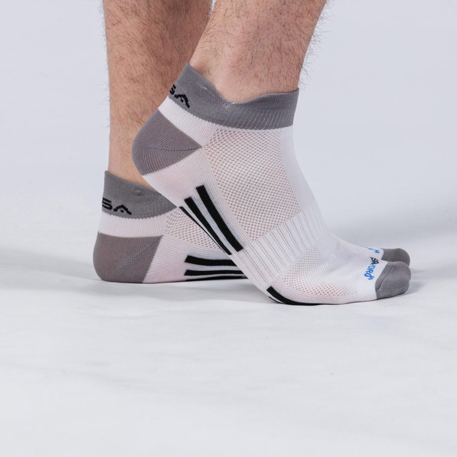 GSA HYDRO MENS ULTRALIGHT HIGH PERFORMANCE LOW CUT 6PACK 8119109-WHITE-GRAY-BLACK Colorful