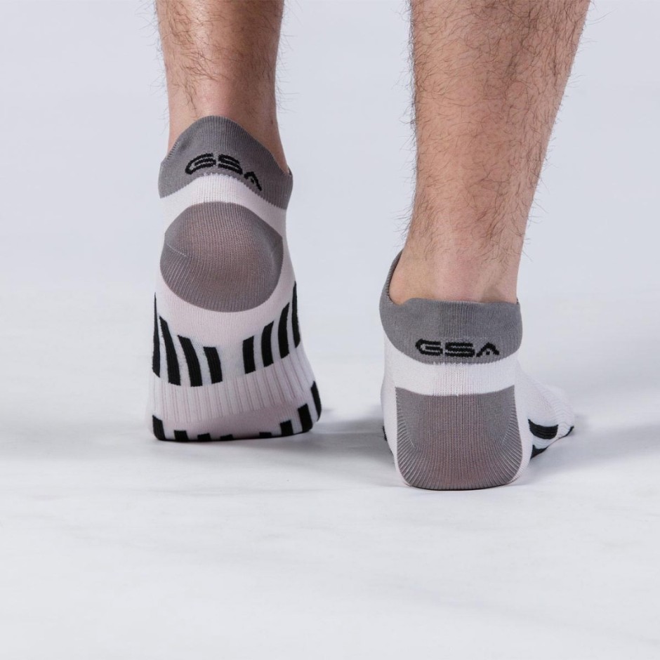 GSA HYDRO MENS ULTRALIGHT HIGH PERFORMANCE LOW CUT 6PACK 8119109-WHITE-GRAY-BLACK Colorful