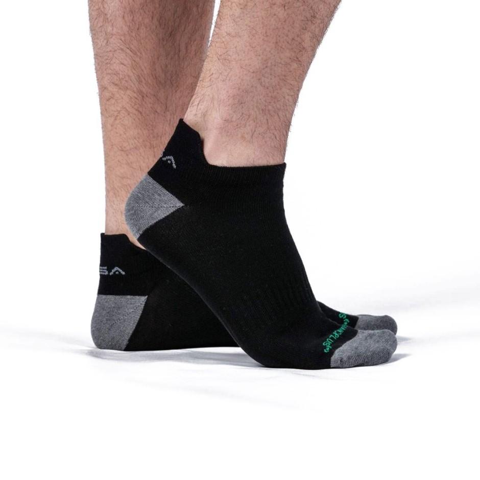 GSA ORGANICPLUS MENS ULTRALIGHT PERFORMANCE LOW CUT 6PACK 8119100-BLACK Black
