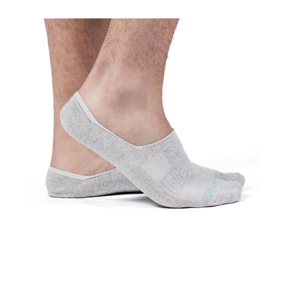 GSA ORGANICPLUS MENS ULTRALIGHT PERFORMANCE NO SHOW 6PACK 8119104-WHITE-GRAY-BLACK Colorful
