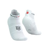 COMPRESSPORT PRO RACING SOCKS V4.0 RUN LOW (7510) XU00047B0002-WHITE/BLACK White Image 