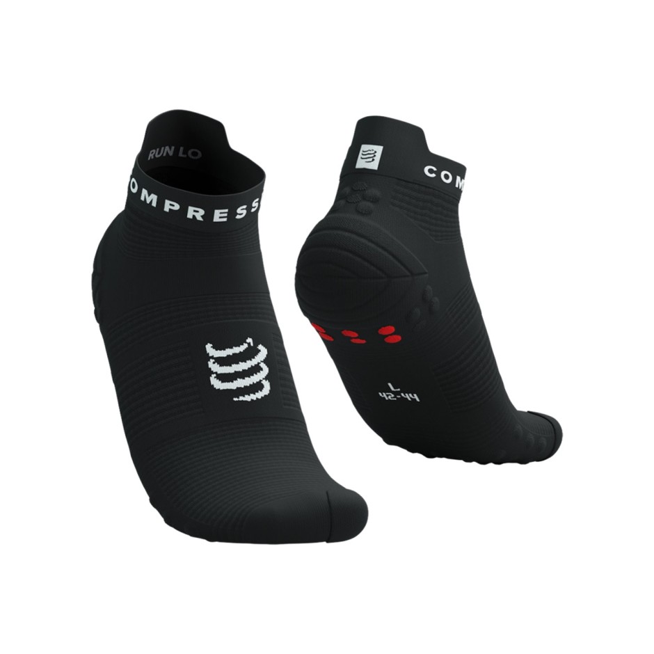 Κάλτσες για Τρέξιμο Μαύρες - Compressport Pro Racing Socks V4.0 Run Low