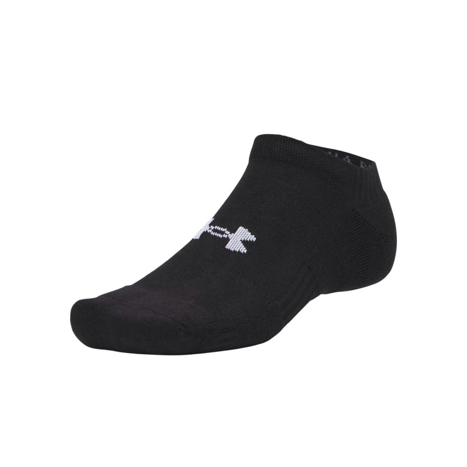 Κάλτσες Μαύρες - Under Armour Performance Cotton 3-Pack No Show