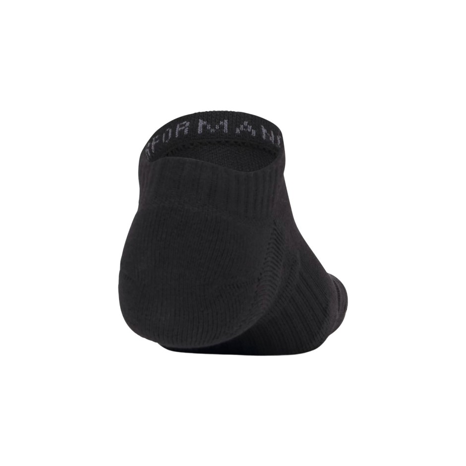 Κάλτσες Μαύρες - Under Armour Performance Cotton 3-Pack No Show